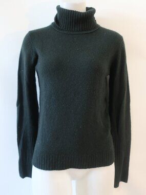 Womens Inhabit (Item- 37) Dark Green Pure Cashmere Turtleneck Sweater L